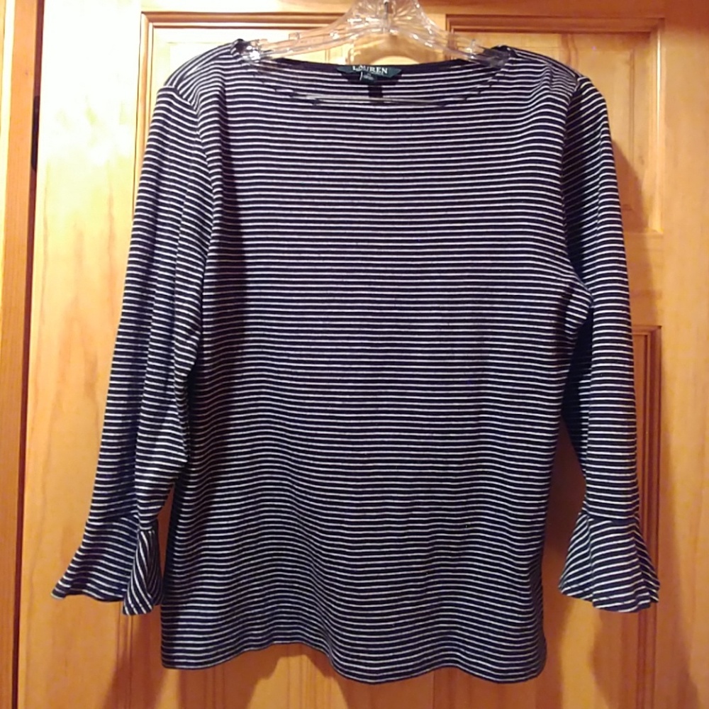 Striped cotton top